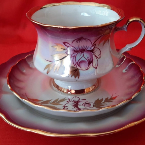 Korosten Factory Desert Plate, Saucer, Cup, Fruit Bowl - Picture 6 of 8